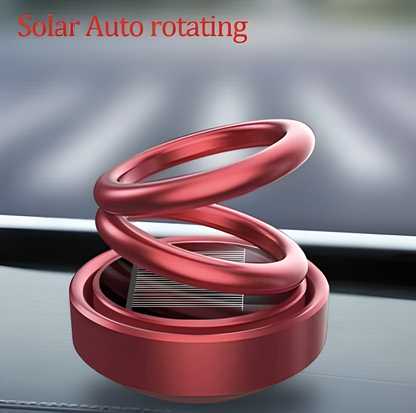 Solar Powered Rotating Car/Room Air Freshener – Long Lasting French Organic Perfume