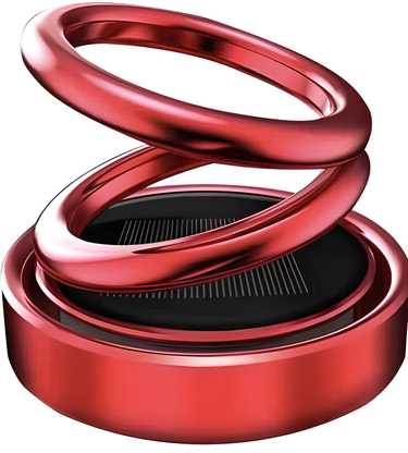 Solar Powered Rotating Car/Room Air Freshener – Long Lasting French Organic Perfume
