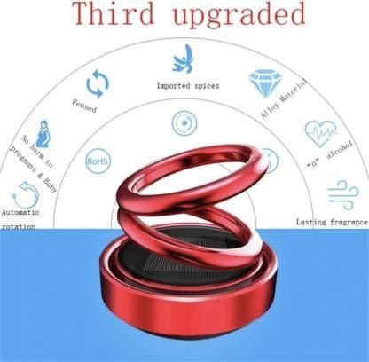 Solar Powered Rotating Car/Room Air Freshener – Long Lasting French Organic Perfume